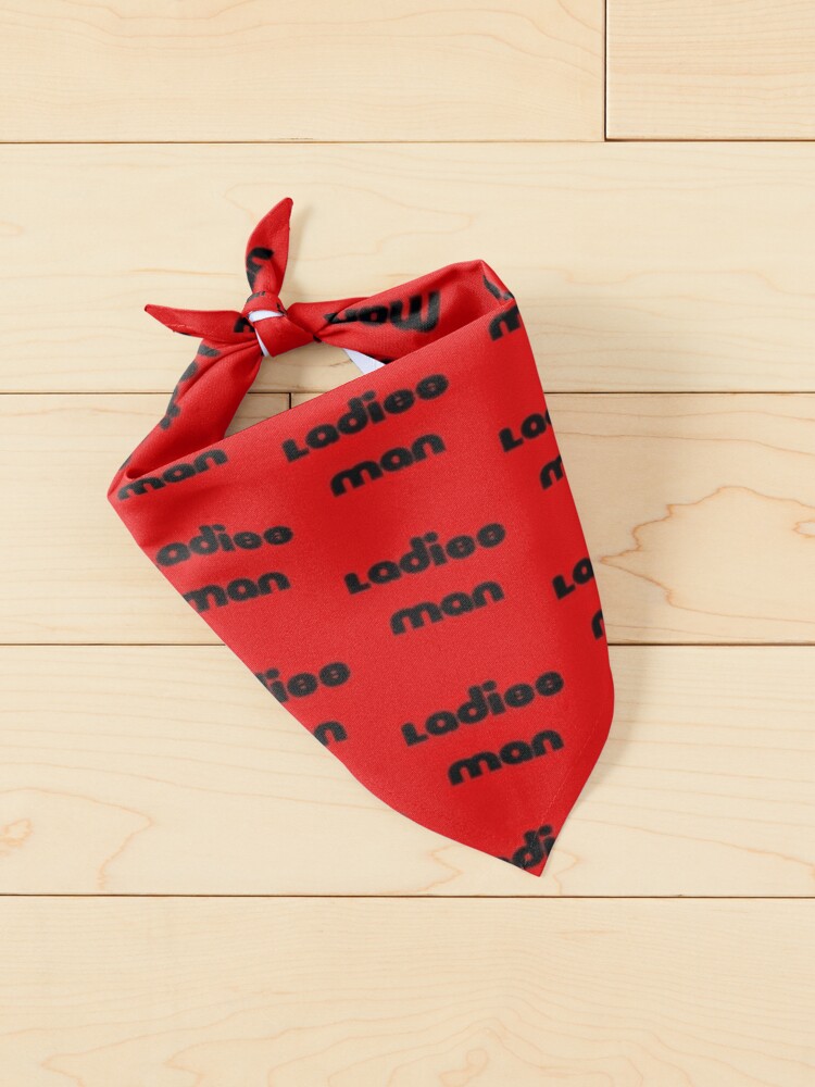 Bright Red - Ladies Man - Cute Pet Dog Bandana Pet Bandana for