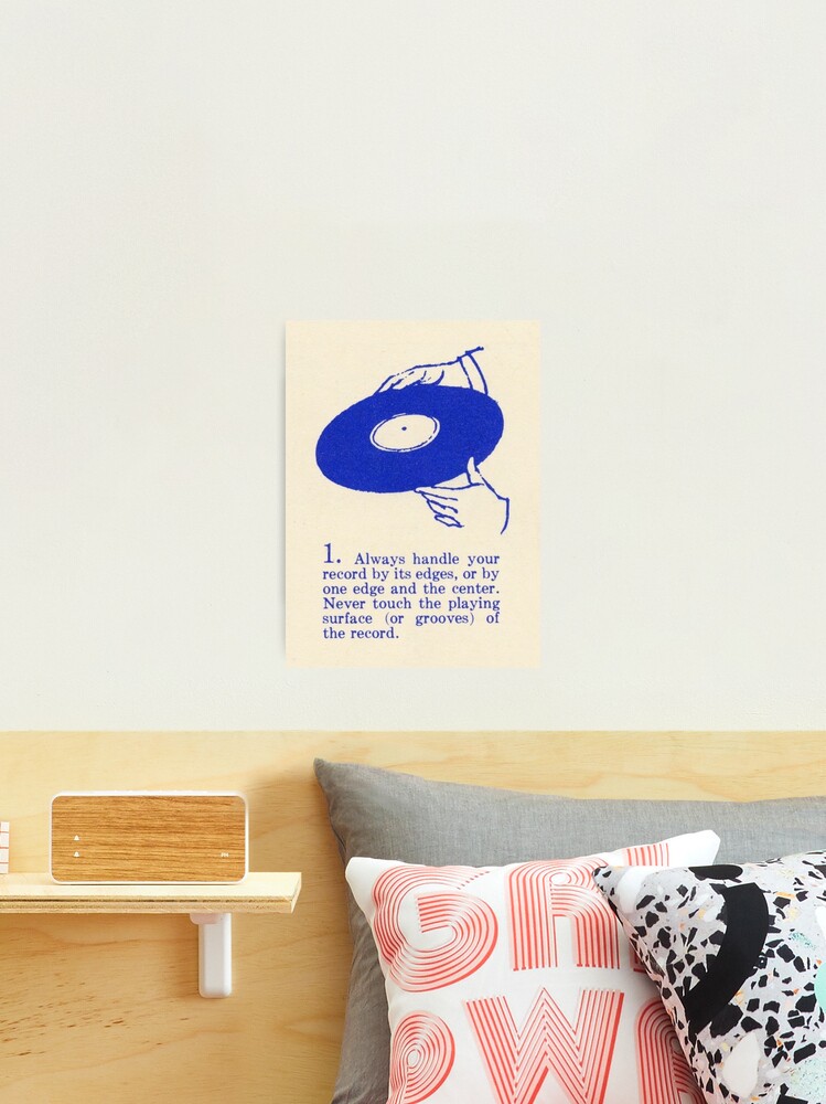 Thumbnail 2 of 3, Photographic Print, blue vinyl designed and sold by marissa0529.