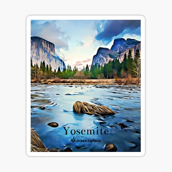 yosemite adventure explorer Sticker