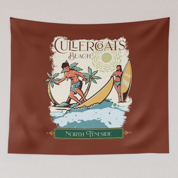 Item preview, Cullercoats beach, North Tyneside designed and sold by StencilMyst ..