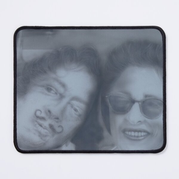 Item preview, Airbrush painting of Salvador Dali and his wife Gala with his painting in the background. designed and sold by Votartist.