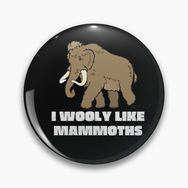 Item preview, Vintage I wooly like mammoths White Bold Typography  designed and sold by garniturex.