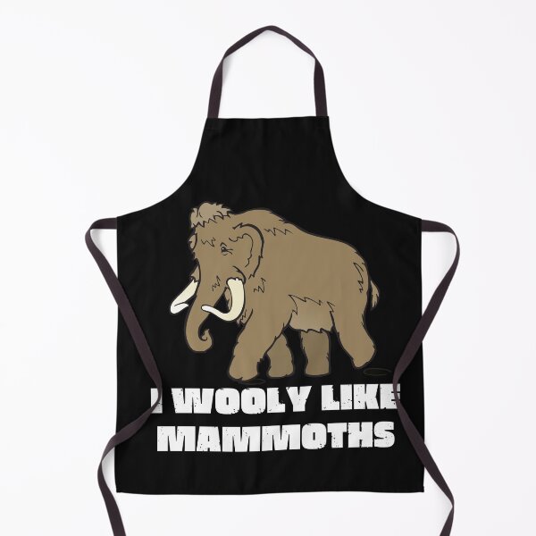 Item preview, Vintage I wooly like mammoths White Bold Typography  designed and sold by garniturex.