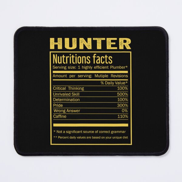 Item preview, Mens Womens hunter birthday Gifts Shirt,Cool hunter Funny Nutrition Facts Mens Womens Christmas Fathers Days Gift, hunter Nutrition Facts designed and sold by xlnv.