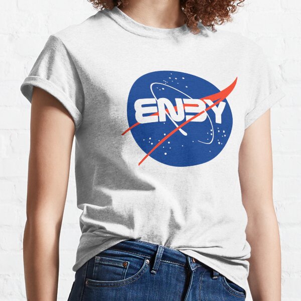 "Enby" - Non-Binary Nasa inspired logo Classic T-Shirt