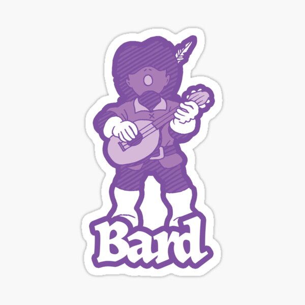 Bard Class Cartoon Sticker