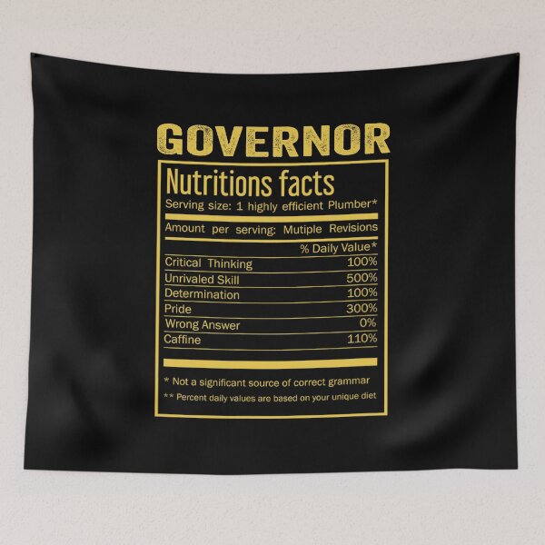 Item preview, Mens Womens governor birthday Gifts Shirt,Cool governor Funny Nutrition Facts Mens Womens Christmas Fathers Days Gift, governor Nutrition Facts designed and sold by xlnv.
