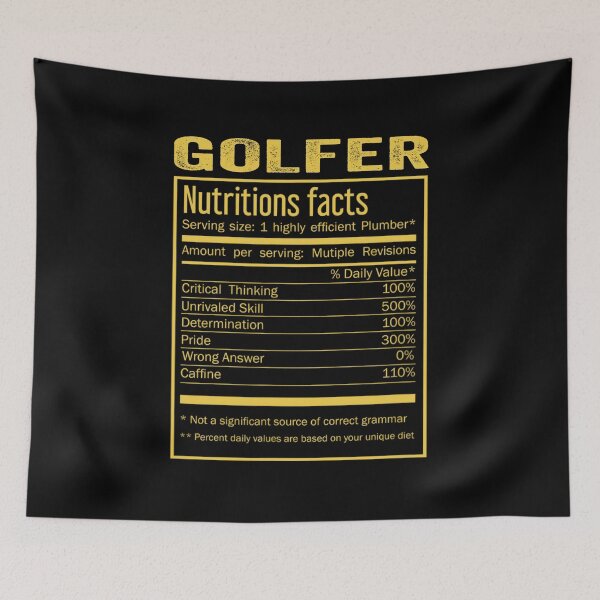 Item preview, Mens Womens golfer birthday Gifts Shirt,Cool golfer Funny Nutrition Facts Mens Womens Christmas Fathers Days Gift, golfer Nutrition Facts designed and sold by xlnv.