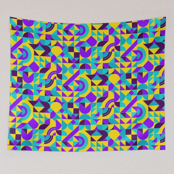 Item preview, geometric colorful patterns conceptual Art - Abstract Neo Geo graphic design designed and sold by Design Repo.