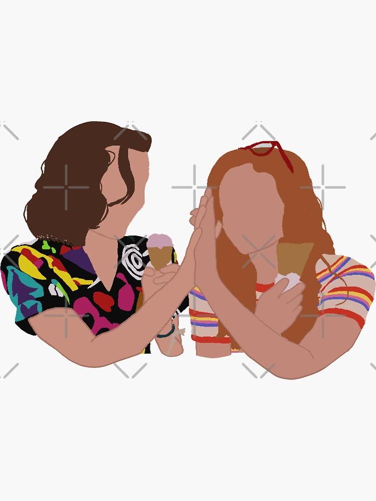 STRANGER THINGS: SEASONS 2, ELEVEN JANE HOPPER MILLIE BOBBY BROWN ICONS  ILLUSTRATION NETFL1X AESTHETIC HYDRO FLASK STICKER Sticker for Sale by  miebyjamie