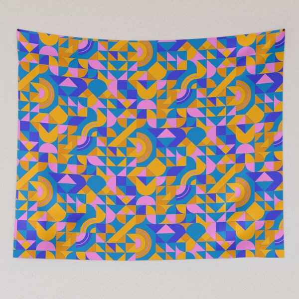 Item preview, geometric colorful patterns conceptual Art - Abstract Neo Geo graphic design designed and sold by Design Repo.