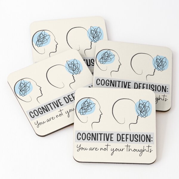 Item preview, You are not your thoughts: Cognitive Defusion  designed and sold by ThoughtJumble.