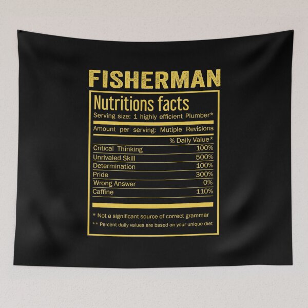 Item preview, Mens Womens fisherman birthday Gifts Shirt,Cool fisherman Funny Nutrition Facts Mens Womens Christmas Fathers Days Gift, fisherman Nutrition Facts designed and sold by xlnv.