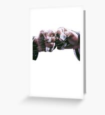 BJJ Fist Bump Respect Brazilian Jiu Jitsu Greeting Card
