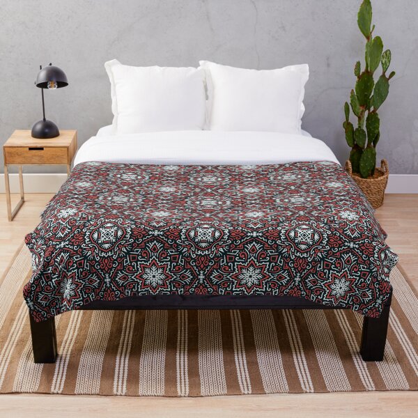 Artikelvorschau, Rotes traditionelles Ikat-Muster entworfen und verkauft von introvy.