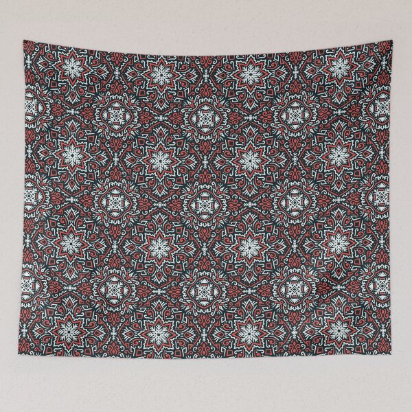 Artikelvorschau, Rotes traditionelles Ikat-Muster entworfen und verkauft von introvy.