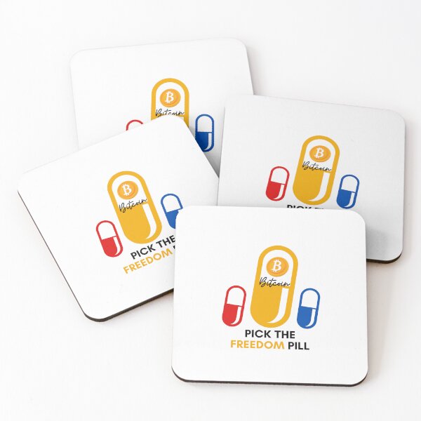 Item preview, Pick the Freedom Pill [Bitcoin] { White } designed and sold by CryptoBeings.