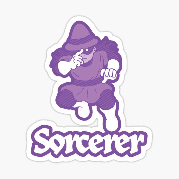 Sorcerer Class Cartoon Sticker