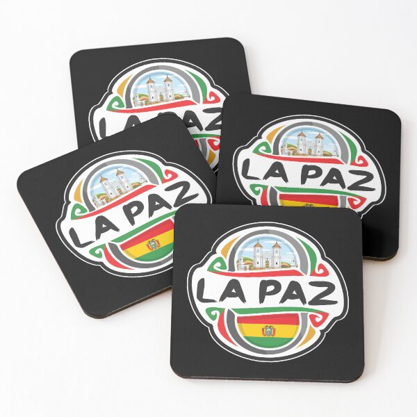 Item preview, La Paz Bolivia Flag Badge Travel Souvenir Stamp designed and sold by TeeHome.