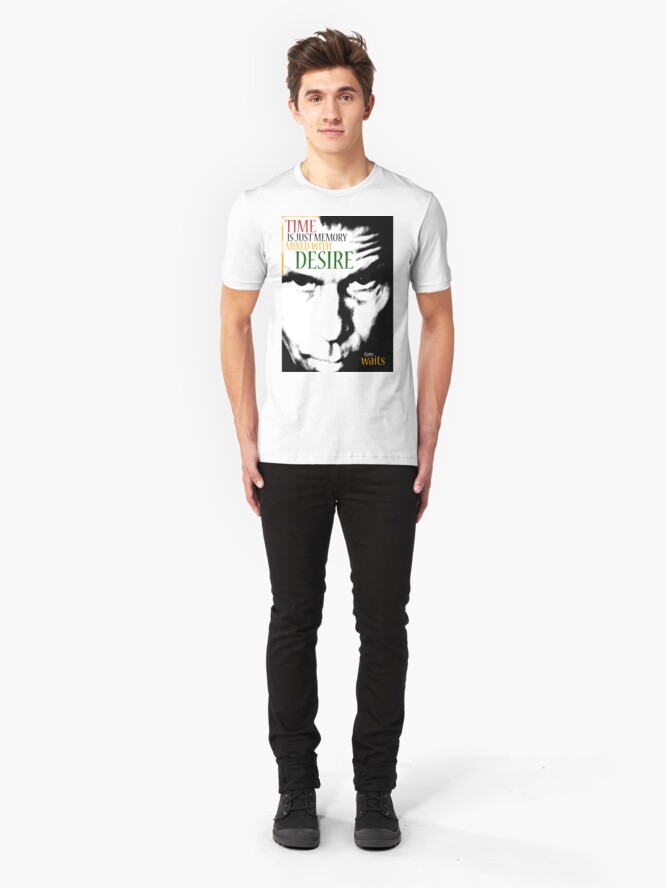 Alternate view of Tom Waits - Time is just memory mixed with desire Slim Fit T-Shirt