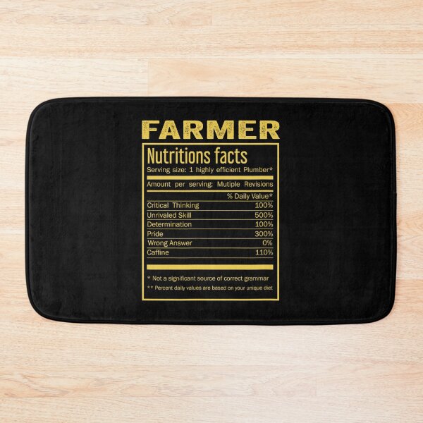 Item preview, Mens Womens farmer birthday Gifts Shirt,Cool farmer Funny Nutrition Facts Mens Womens Christmas Fathers Days Gift, farmer Nutrition Facts designed and sold by xlnv.
