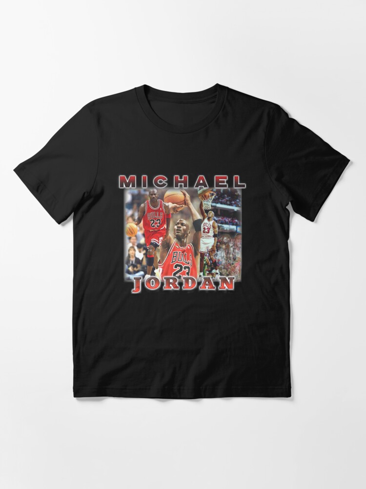 Michael Jordan Vintage Collage  Essential T-Shirt for Sale by Rikcantill