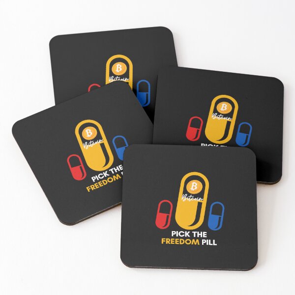 Item preview, Pick the Freedom Pill [ Bitcoin ] { Black } designed and sold by CryptoBeings.