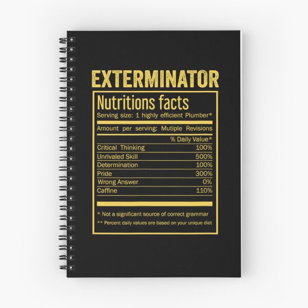 Item preview, Mens Womens exterminator birthday Gifts Shirt,Cool exterminator Funny Nutrition Facts Mens Womens Christmas Fathers Days Gift, exterminator Nutrition Facts designed and sold by xlnv.