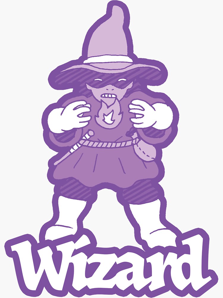 Thumbnail 3 of 3, Sticker, Wizard Class Cartoon designed and sold by ZMSchuster.