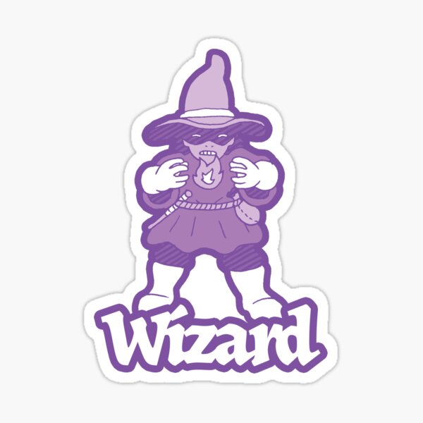 Wizard Class Cartoon Sticker