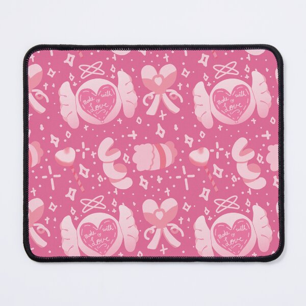 Item preview, "Made With Love" Pink Kawaii Candy Pattern designed and sold by punkauracrystal.