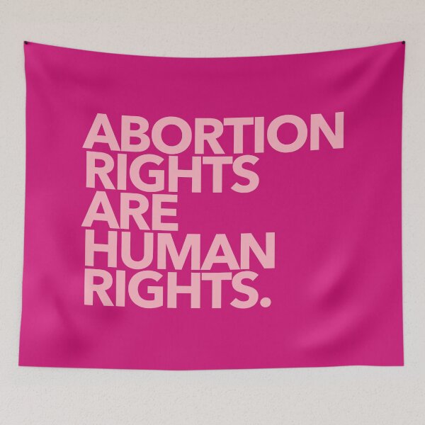 Item preview, Abortion Rights are Human Rights - pink 2 designed and sold by Thelittlelord.