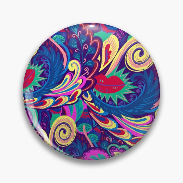 Item preview, Retro Psychedelic Illusion Seamless Pattern designed and sold by introvy.
