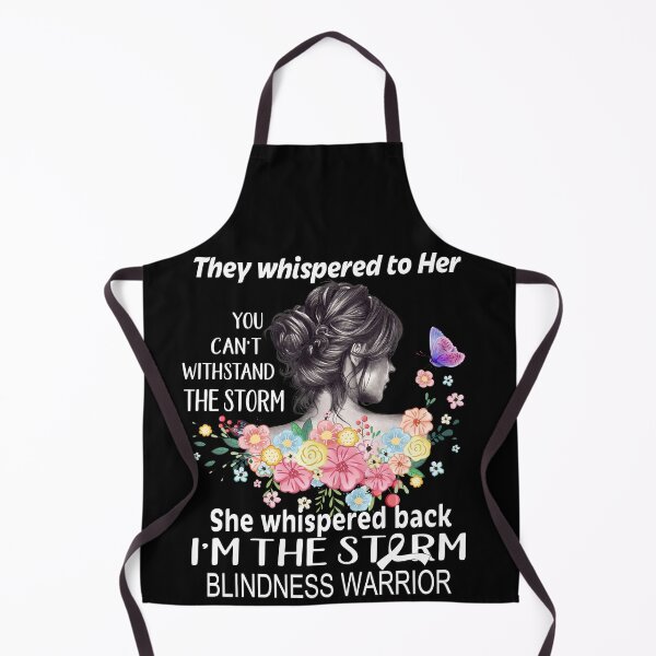Item preview, Blindness Warrior Whispered Back I'm The Storm Blindness Awareness designed and sold by Hatjar.