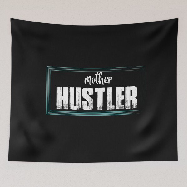 Item preview, Vintage Mother Hustler White Bold Typography  designed and sold by garniturex.