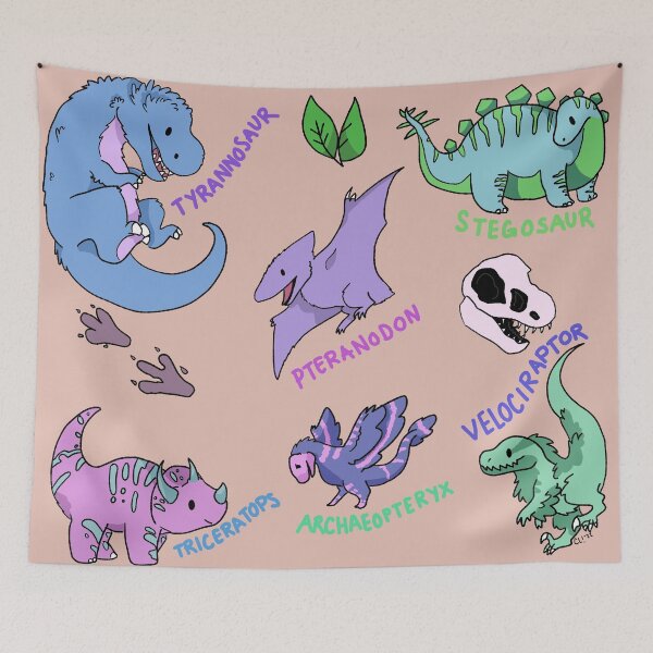 Item preview, Dinos <3 designed and sold by Claire Doodles.
