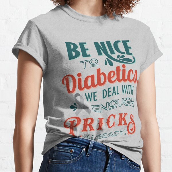 type1 diabetic Test Bolus Eat Repeat Basic White tshirt Womens Graphic Diabetes Tee diabetes awareness