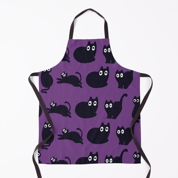 Item preview, Purple Black Cat Pattern designed and sold by Violentsapphic.