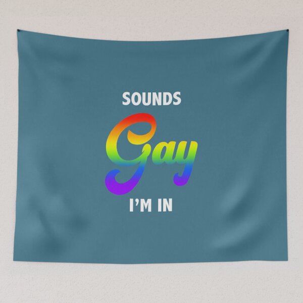 Item preview, Sounds Gay Im In Funny Joke Internet Meme Quote Flex Pullover  designed and sold by HuyenCute.