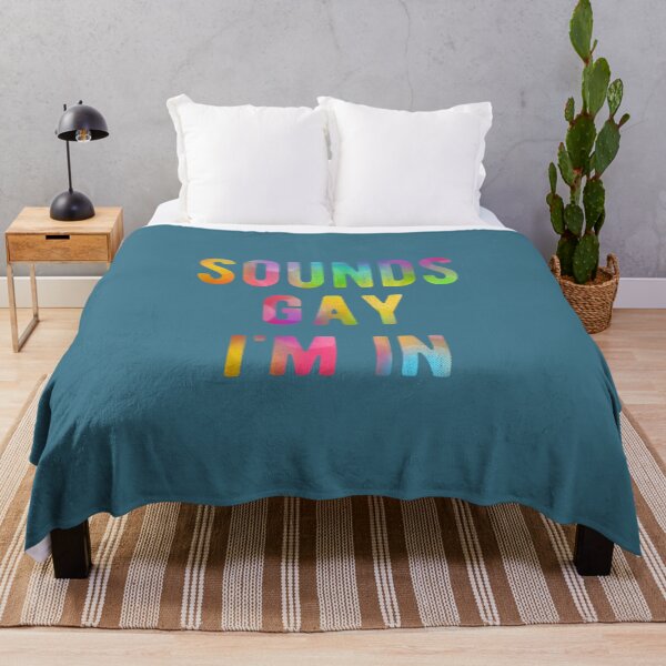 Item preview, Sounds Gay Im In Funny Rainbow Gay Pride LGBTQ Quote Meme  designed and sold by HuyenCute.