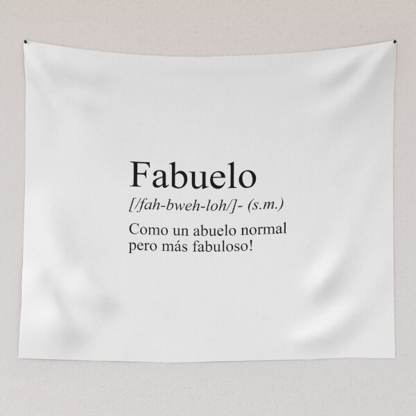 Artikelvorschau, Spanische Sprache Fabuelo Lustige Definition Abuelo Fabuloso entworfen und verkauft von HuyenCute.