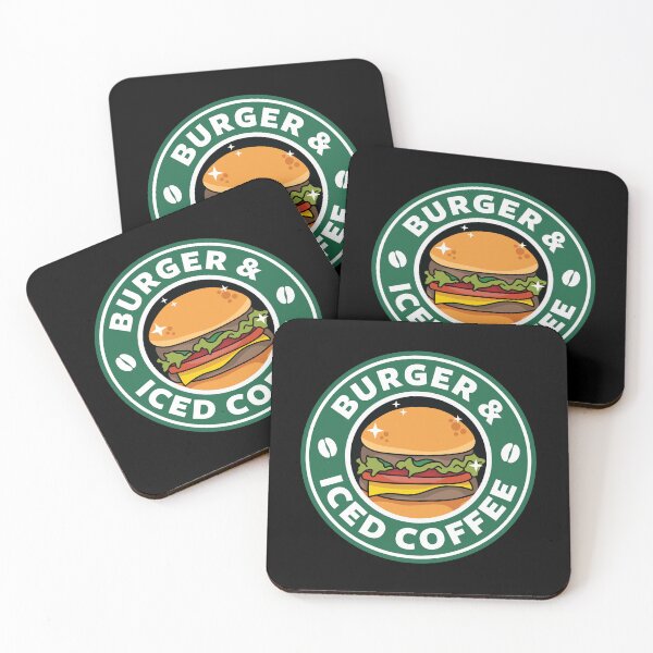 Item preview, Burger and Iced Coffee designed and sold by spacedowl.