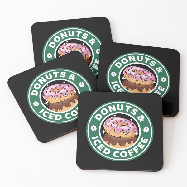 Item preview, Donuts and Iced Coffee designed and sold by spacedowl.