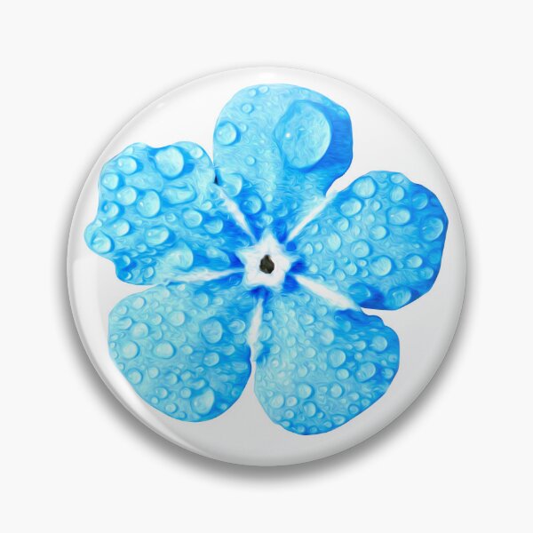 Item preview, Light Blue Flowers with Raindrops designed and sold by Sapphire07.