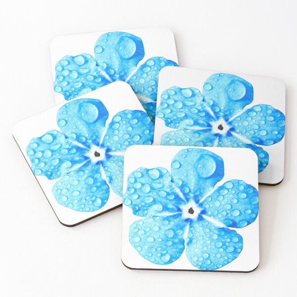 Item preview, Light Blue Flowers with Raindrops designed and sold by Sapphire07.