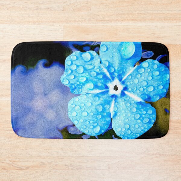 Item preview, Light Blue Flowers with Raindrops designed and sold by Sapphire07.