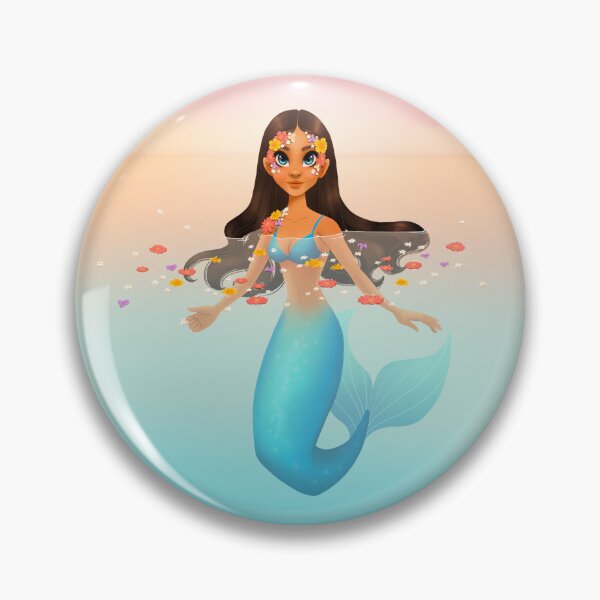 Item preview, Floral Shore Mermaid designed and sold by 513KellySt.