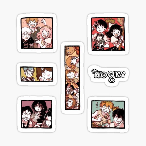 Hooky Comic Page Color Sticker