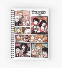 Hooky Comic Page Color Spiral Notebook
