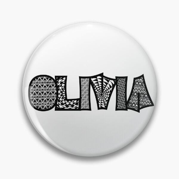 Item preview, Olivia black and white name doodle designed and sold by heatherbenner.